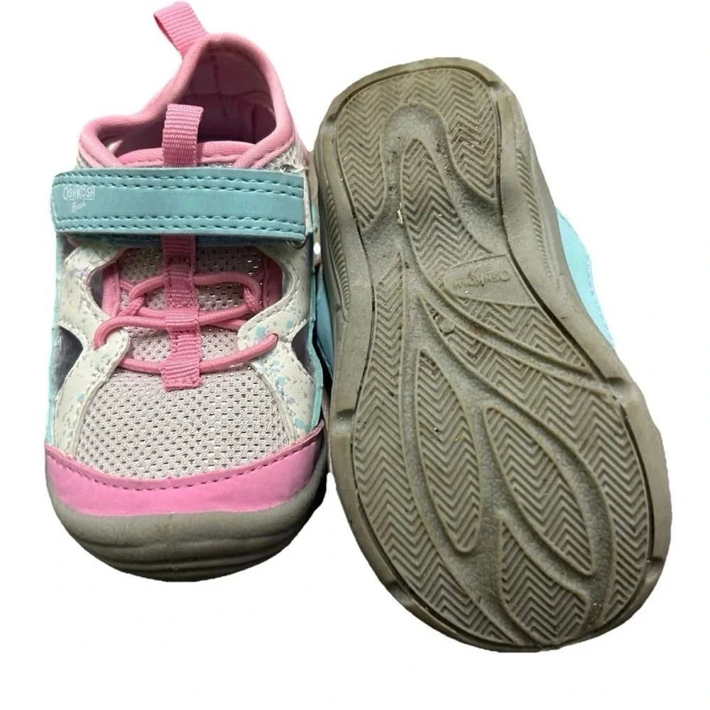 Toddler Girl Oshkosh Water Shoes Summer Beach Washable Size 6